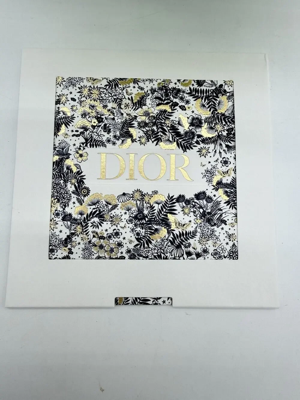 3 * Dior Xmas Greetings Card Size 14cm x 14cm Comes As Seen